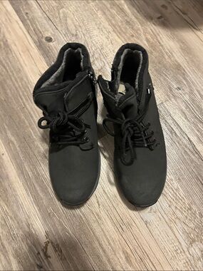 Sporto Black Women's Lace-Up Boots